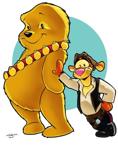 Tigger Solo and Chewie the Pooh