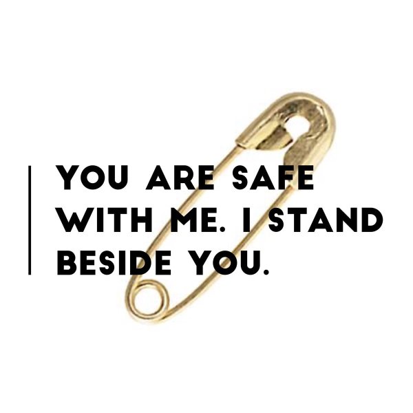 Safety pin for solidarity